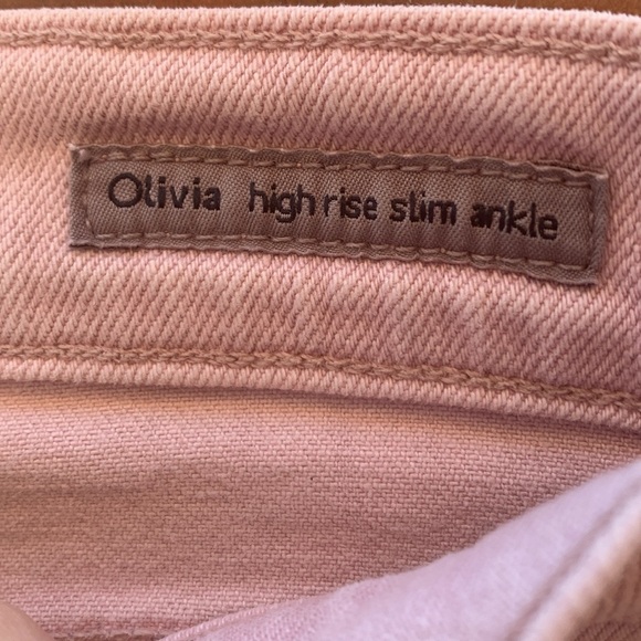 Citizens of Humanity Olivia High Rise Slim Ankle Blush Pink Jeans Size 24 - Picture 4 of 10